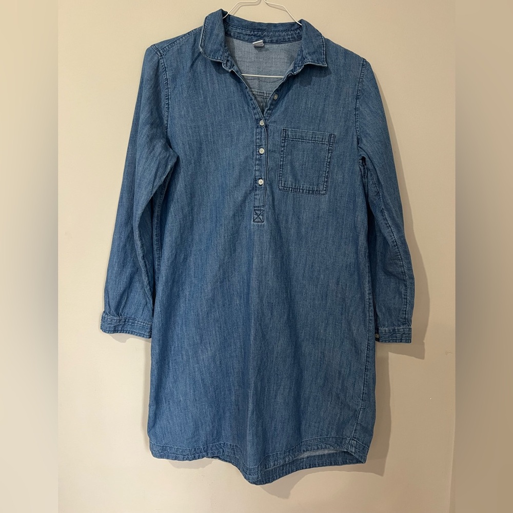 3/$15 Old Navy Blue Denim Shirt Dress